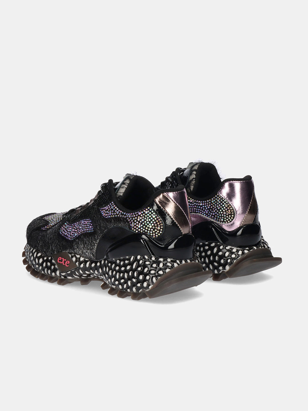 928-12 LEATHER BLACK PURPLE