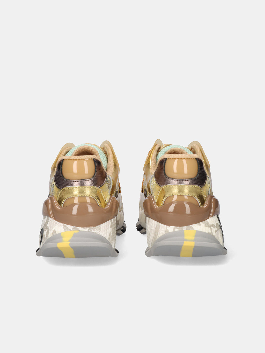 134-10 LEATHER GREY GOLD