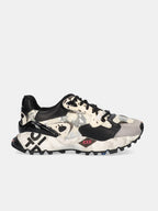 134-10 LEATHER BLACK WHT