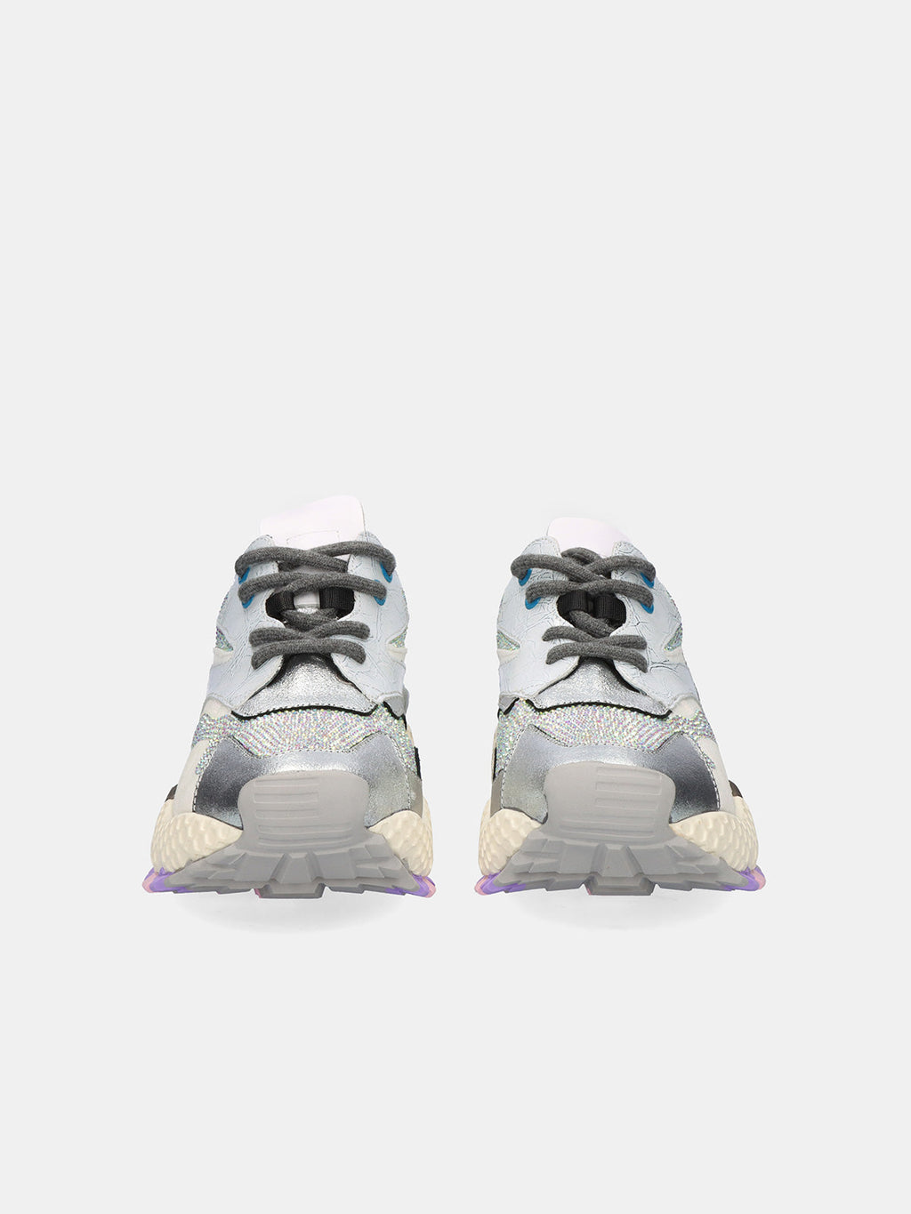 3020-8A LEATHER SILVER WHITE