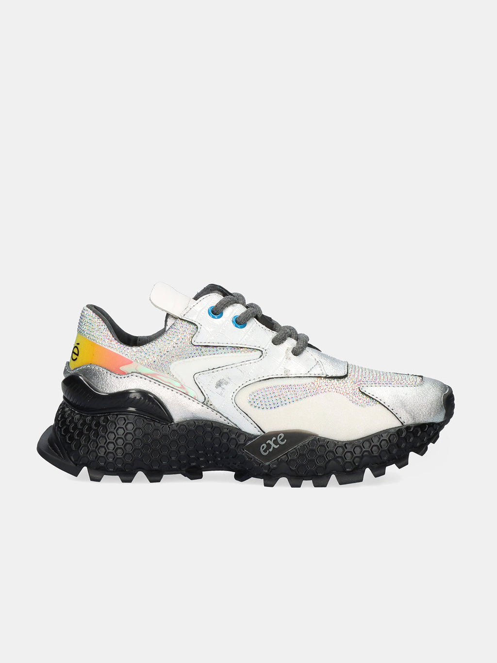 3020-8 LEATHER SILVER BLACK