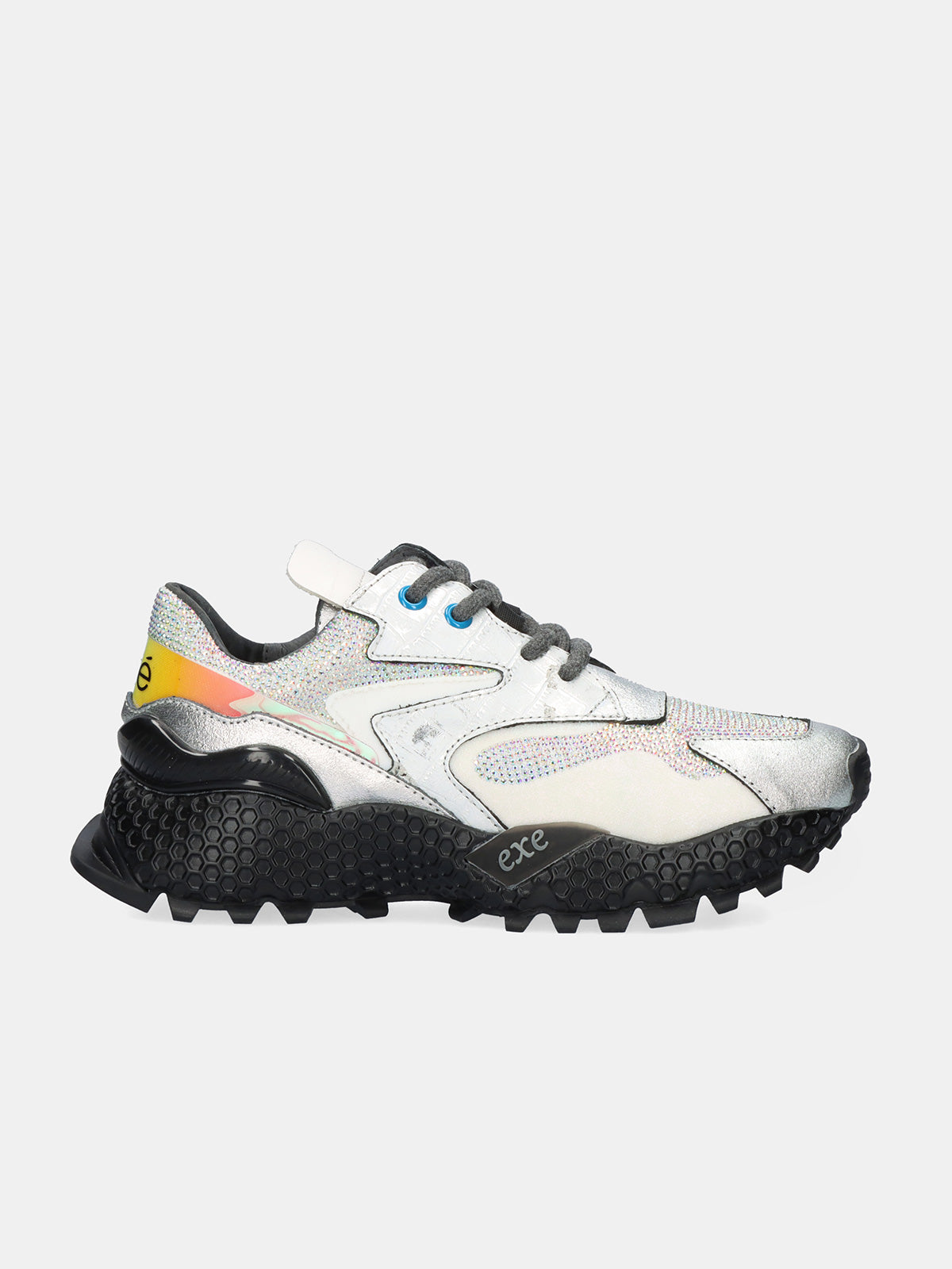 3020-8 LEATHER SILVER BLACK