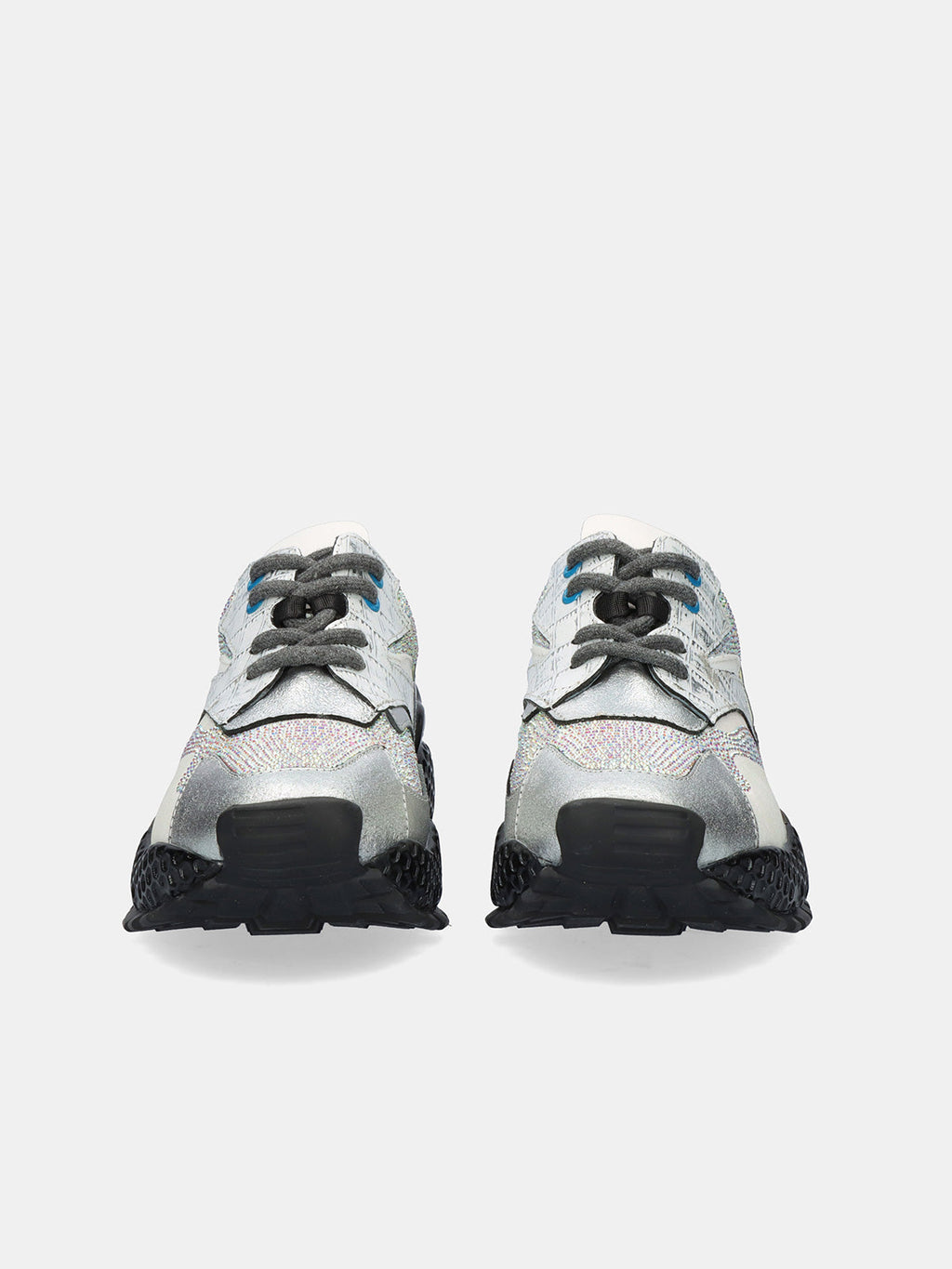 3020-8 LEATHER SILVER BLACK