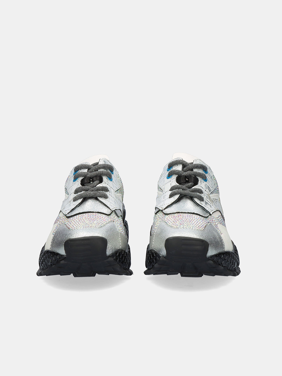 3020-8 LEATHER SILVER BLACK