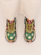 SY24-6 LEATHER GREEN BLACK