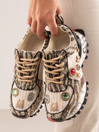 SY24-6 LEATHER BEIGE BLACK