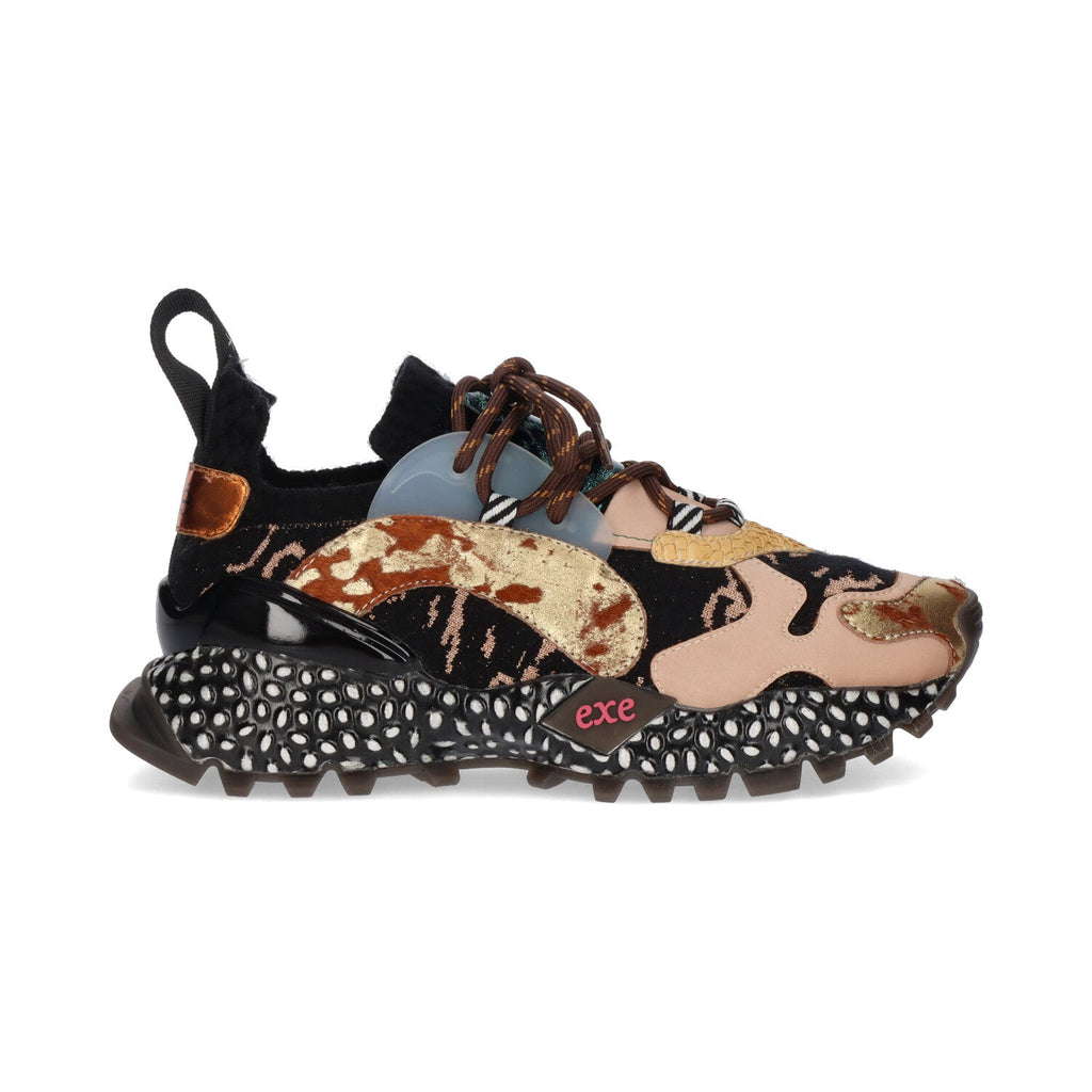 SAPATILHAS EXE 928-16 PRETO/ROSA-PÁLIDO